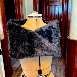 Anthropologie Faux Fur Cowl